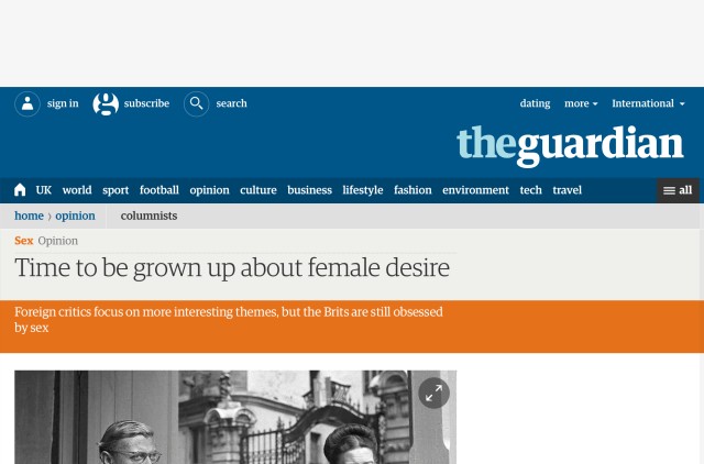 No Banner Ad! Taken from The Guardian, with the Disconnect add-on for Firefox.