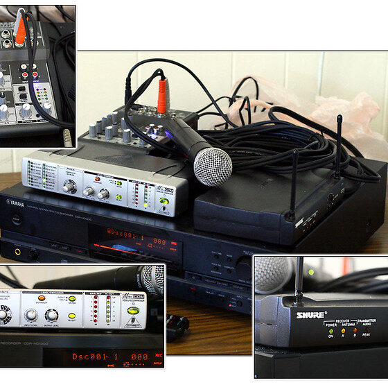 Audio recording gear