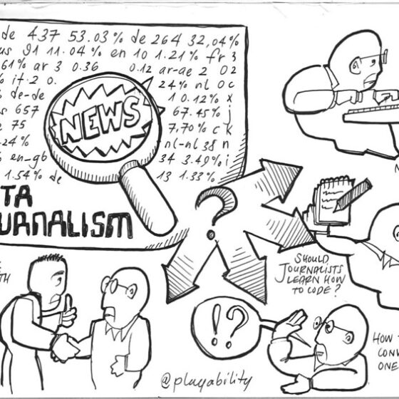 Image of a graphic on Data Journalism